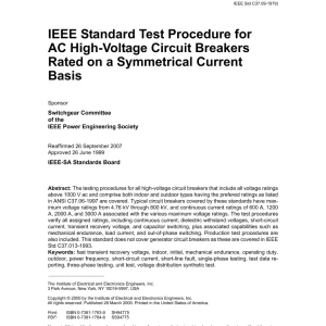 IEEE C37.09-1999 pdf