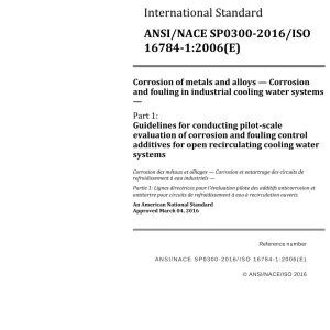 NACE SP0300-2016/ISO 16784-1:2006 pdf