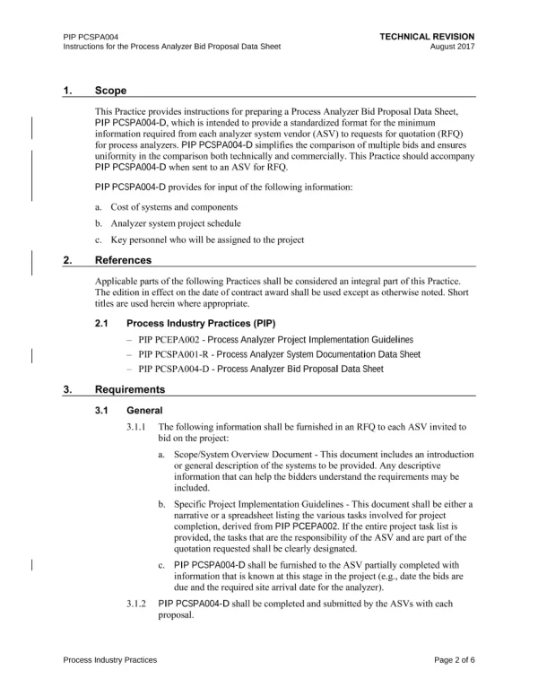 PIP PCSPA004 pdf