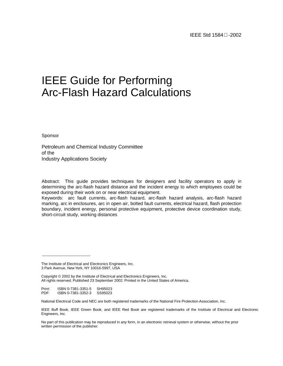 IEEE 1584-2002 pdf