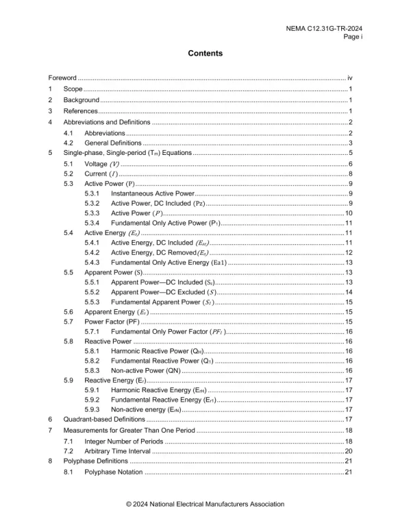 NEMA C12.31G-TR-2024 pdf