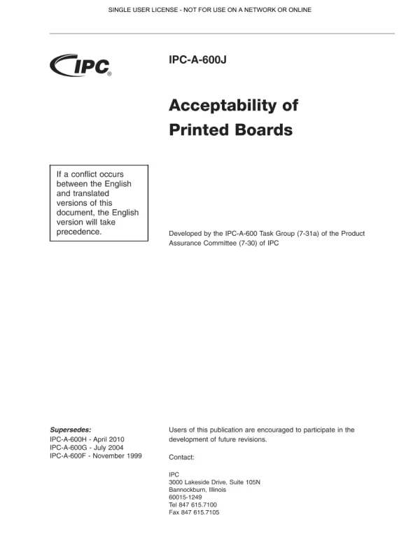 IPC A-600J pdf