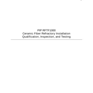 PIP RFTF1000 pdf