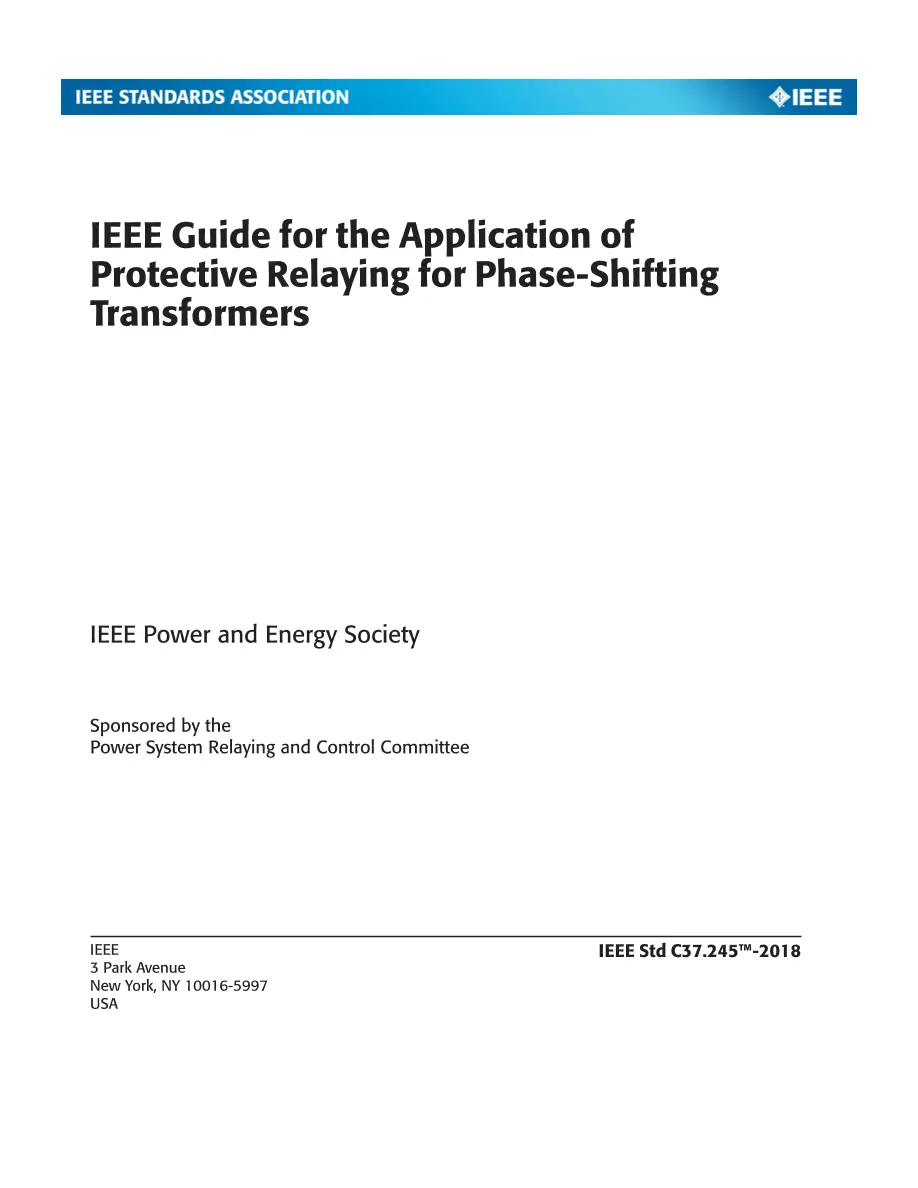 IEEE C37.245-2018 pdf