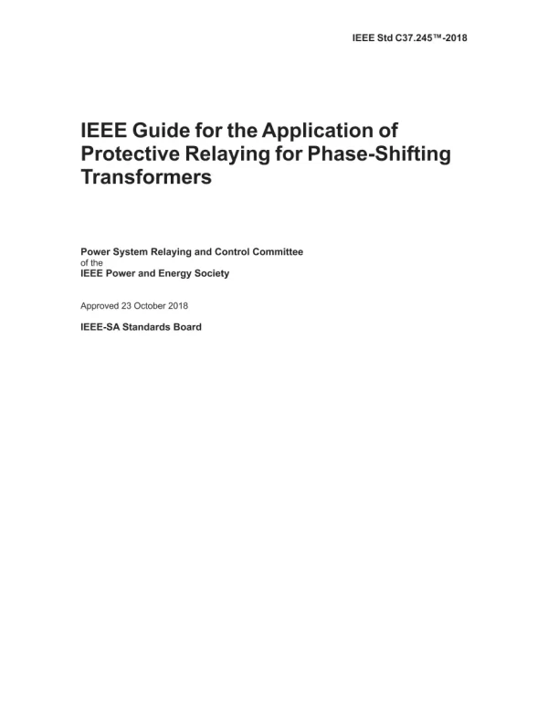 IEEE C37.245-2018 pdf