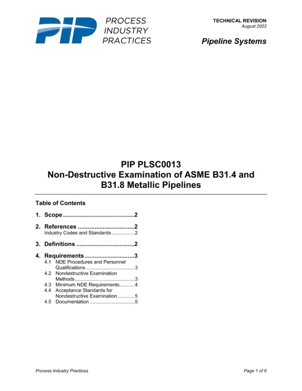 PIP PLSC0013 pdf