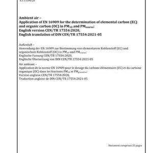 DIN CEN/TR 17554:2021 pdf