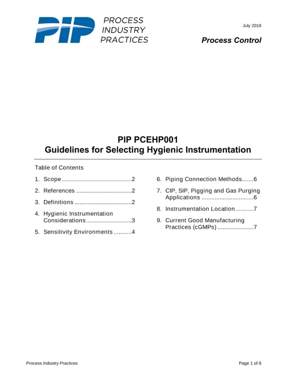 PIP PCEHP001 pdf