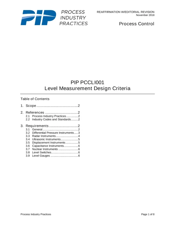 PIP PCCLI001 pdf