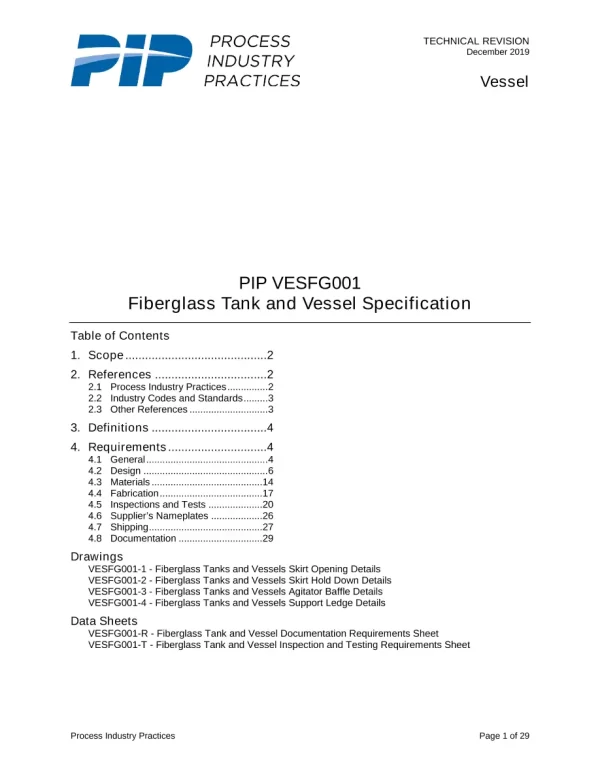 PIP VESFG001 pdf