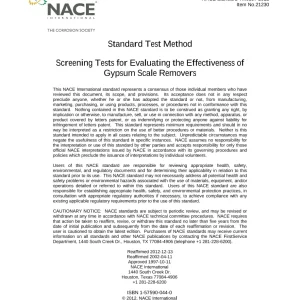 NACE TM0397-2012 pdf