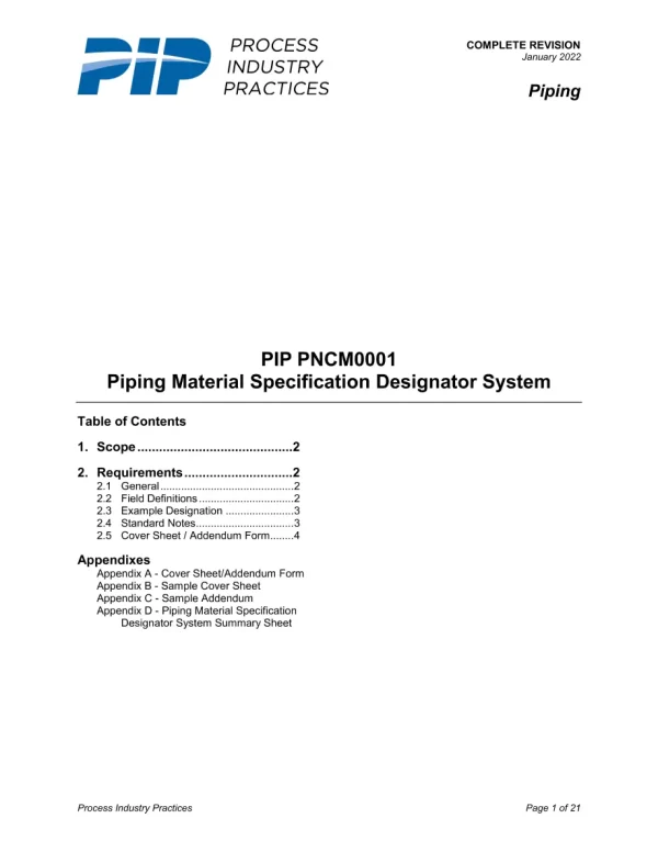 PIP PNCM0001 pdf