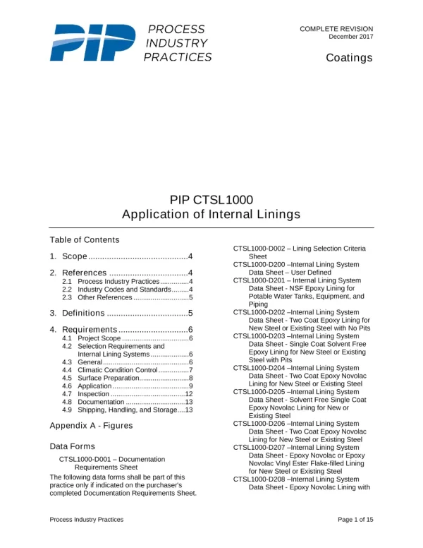 PIP CTSL1000 pdf