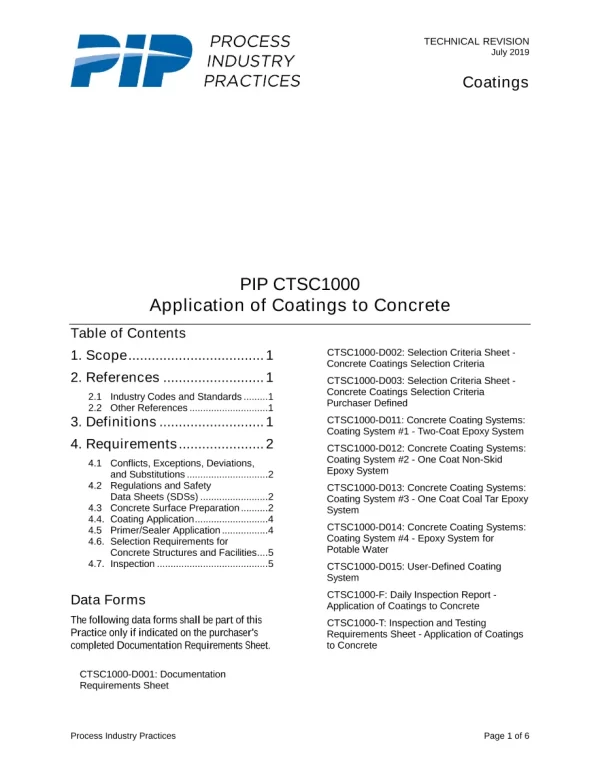 PIP CTSC1000 pdf