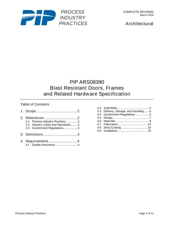 PIP ARS08390 pdf