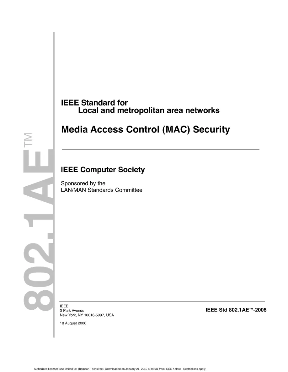 IEEE 802.1AE-2006 pdf