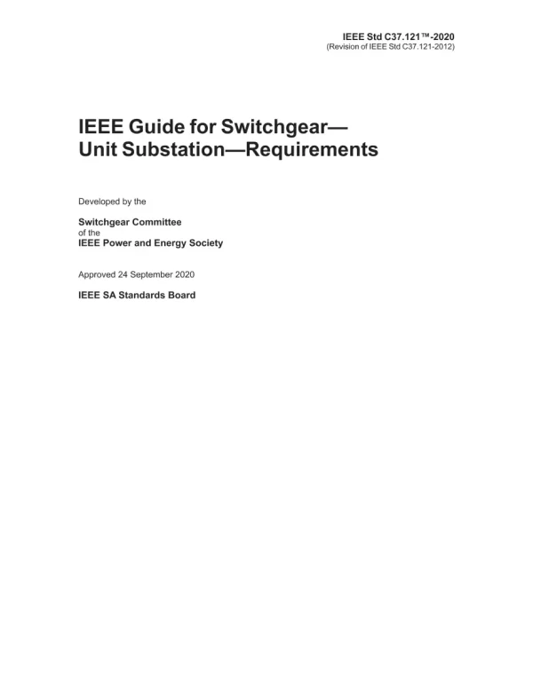 IEEE C37.121-2020 pdf