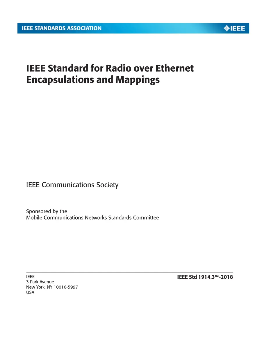 IEEE 1914.3-2018 pdf