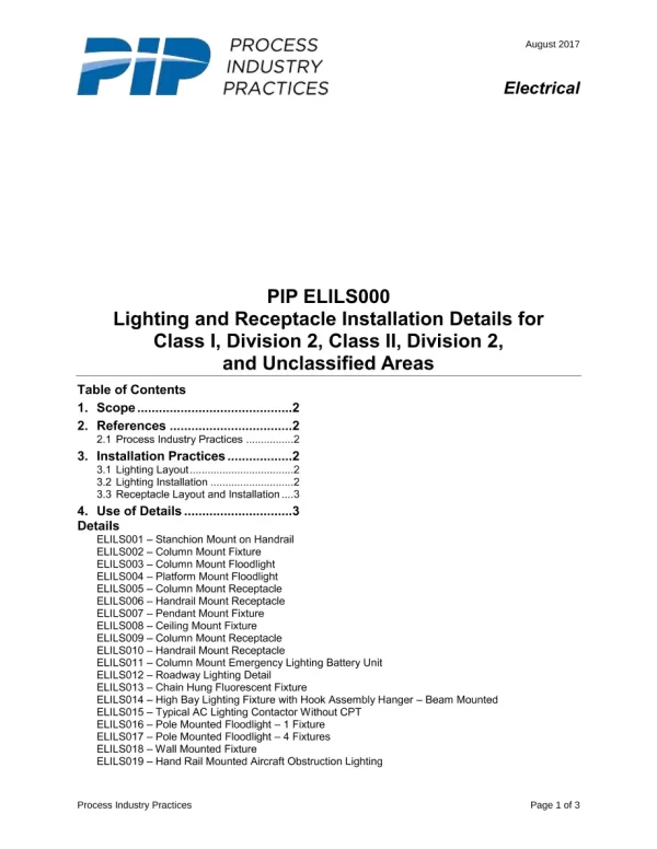 PIP ELILS000 pdf