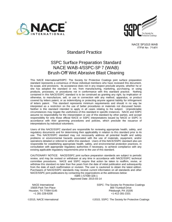 NACE SP1015-2015 pdf