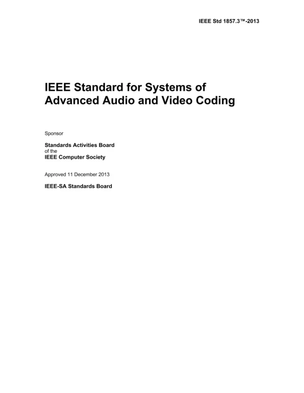 IEEE 1857.3-2013 pdf