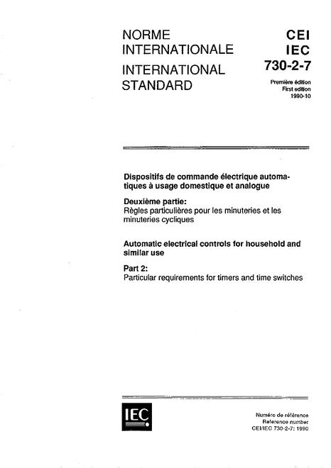 IEC 60730-2-7 Ed. 1.0 b:1990 pdf