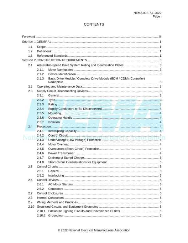 NEMA ICS 7.1-2022 pdf