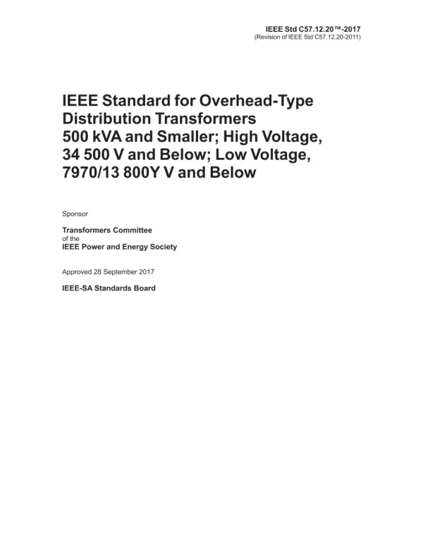 IEEE C57.12.20-2017 pdf