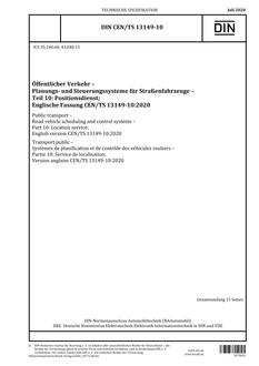 DIN CEN/TS 13149-10:2020 pdf