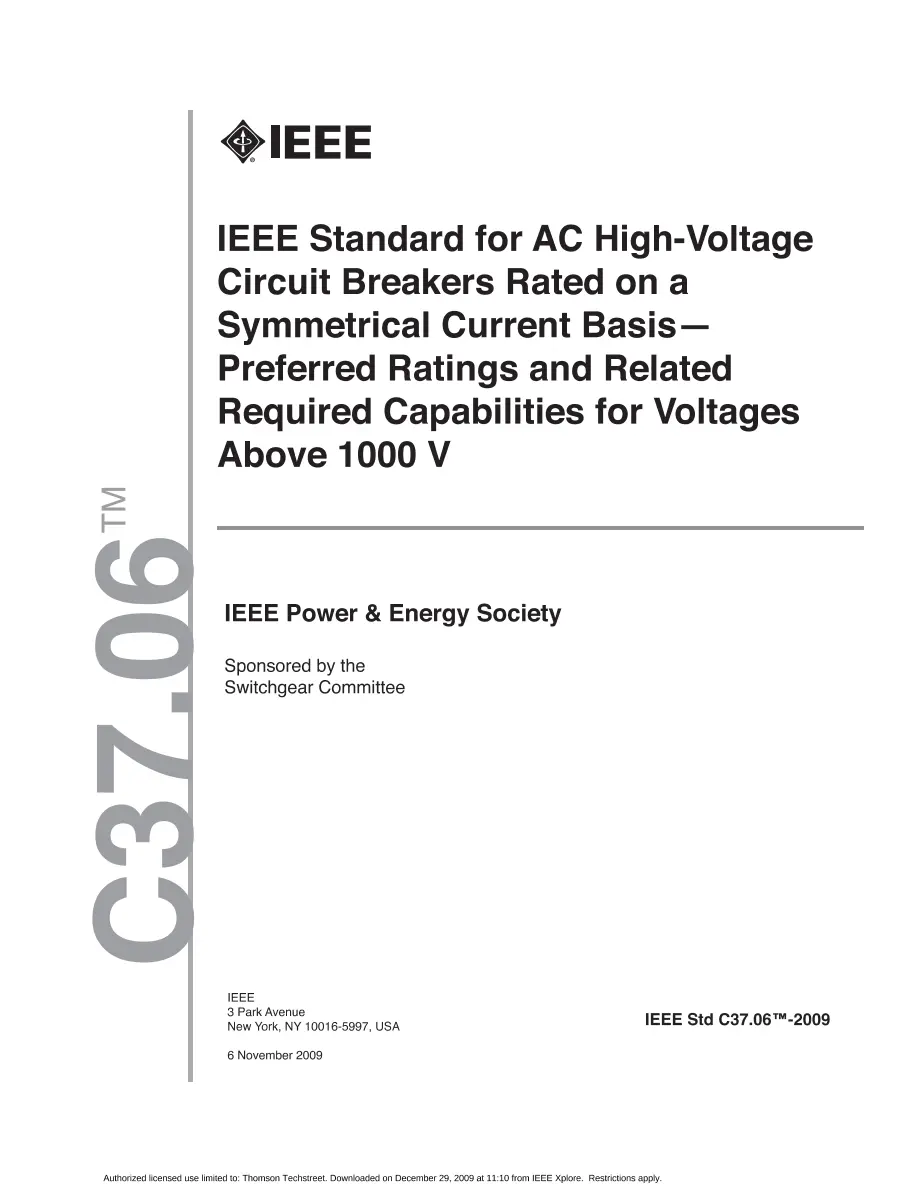 IEEE C37.06-2009 pdf