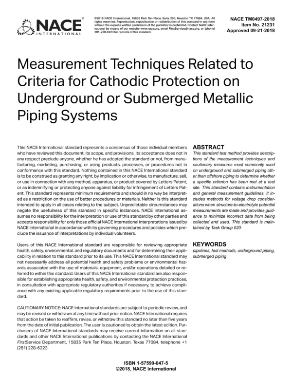 NACE TM0497-2018 pdf