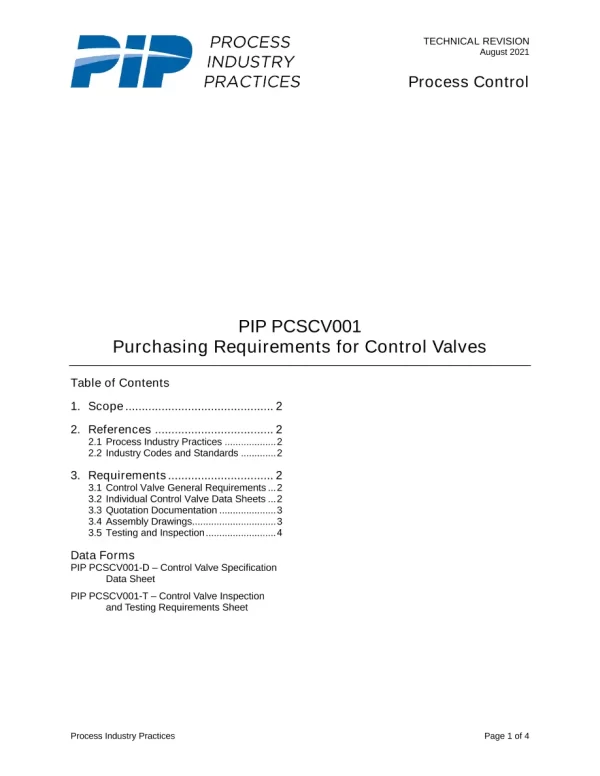 PIP PCSCV001 pdf