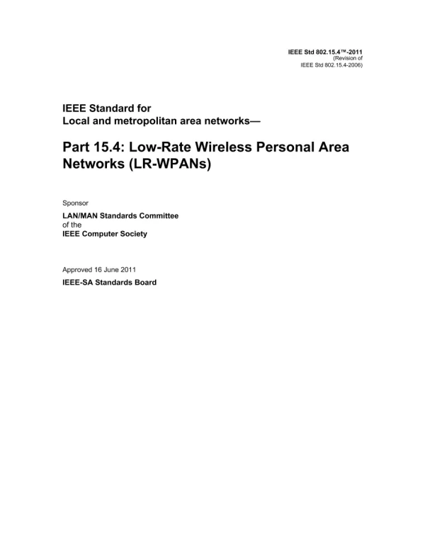 IEEE 802.15.4-2011 pdf