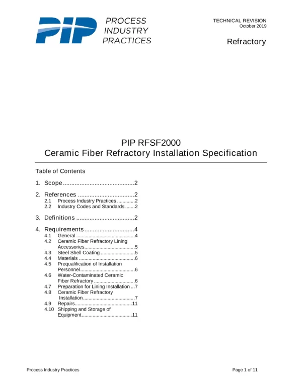 PIP RFSF2000 pdf