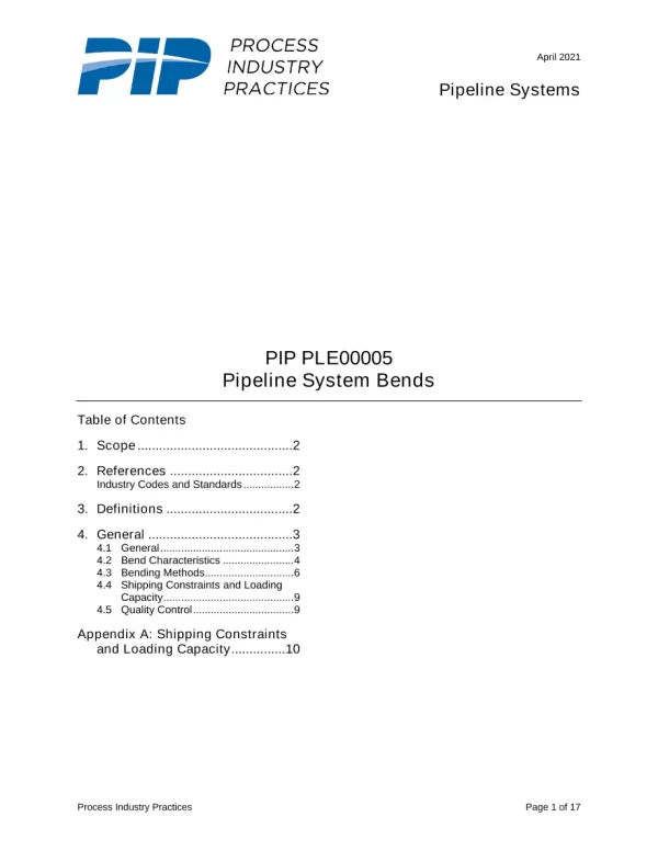 PIP PLE00005 pdf