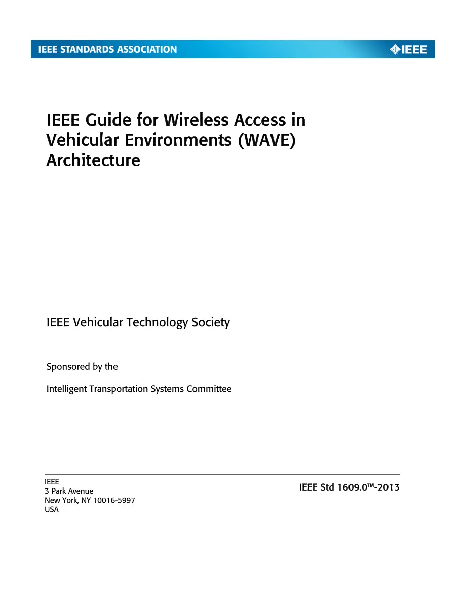 IEEE 1609.0-2013 pdf