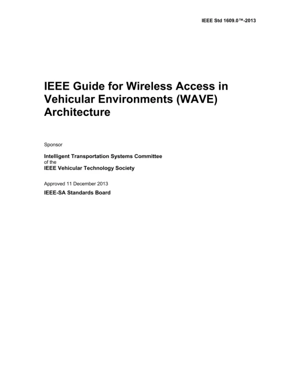 IEEE 1609.0-2013 pdf