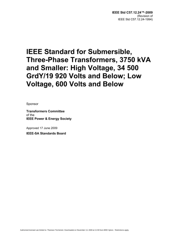 IEEE C57.12.24-2009 pdf