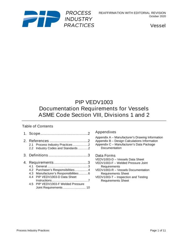 PIP VEDV1003 pdf