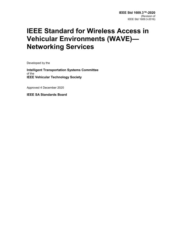 IEEE 1609.3-2020 pdf