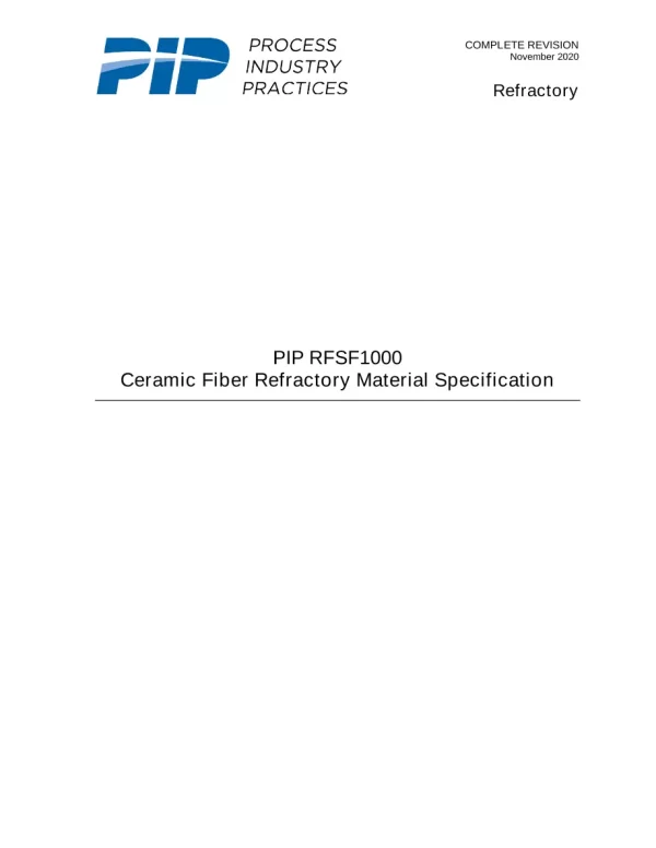 PIP RFSF1000 pdf