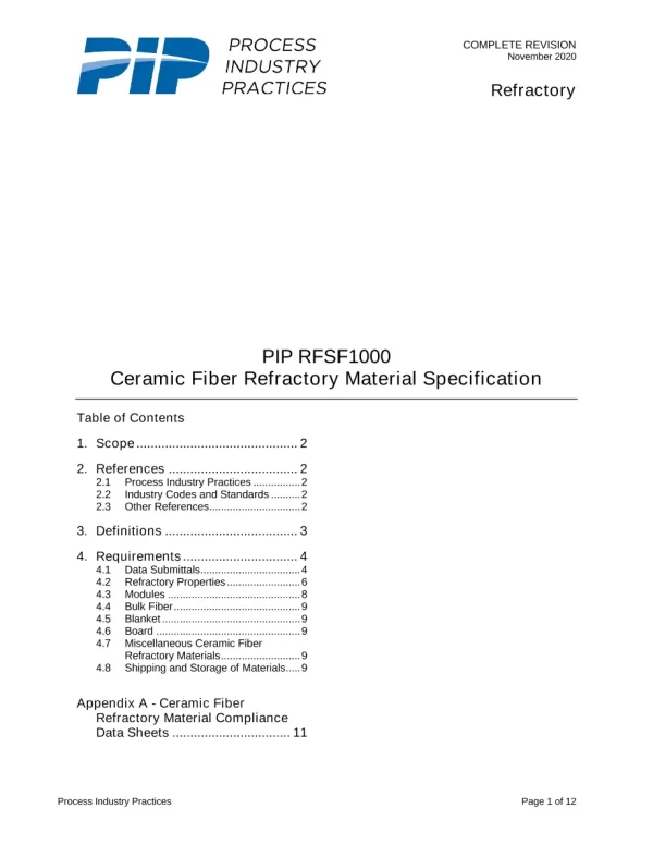 PIP RFSF1000 pdf