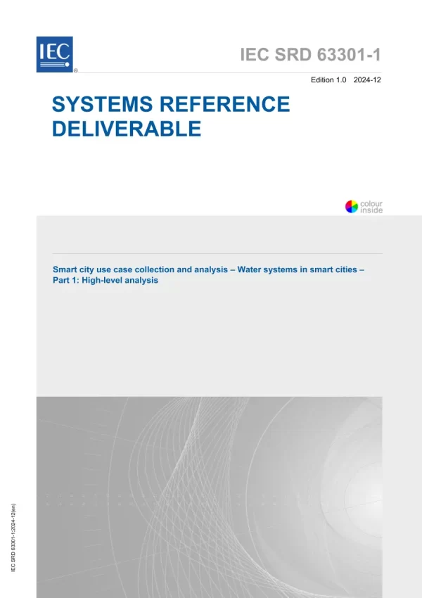 IEC /SRD 63301-1 Ed. 1.0 en:2024 pdf