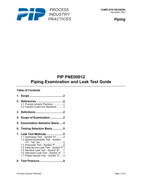 PIP PNE00012 pdf