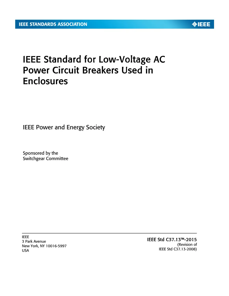 IEEE C37.13-2015 pdf