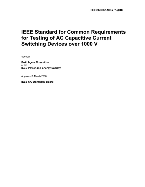 IEEE C37.100.2-2018 pdf