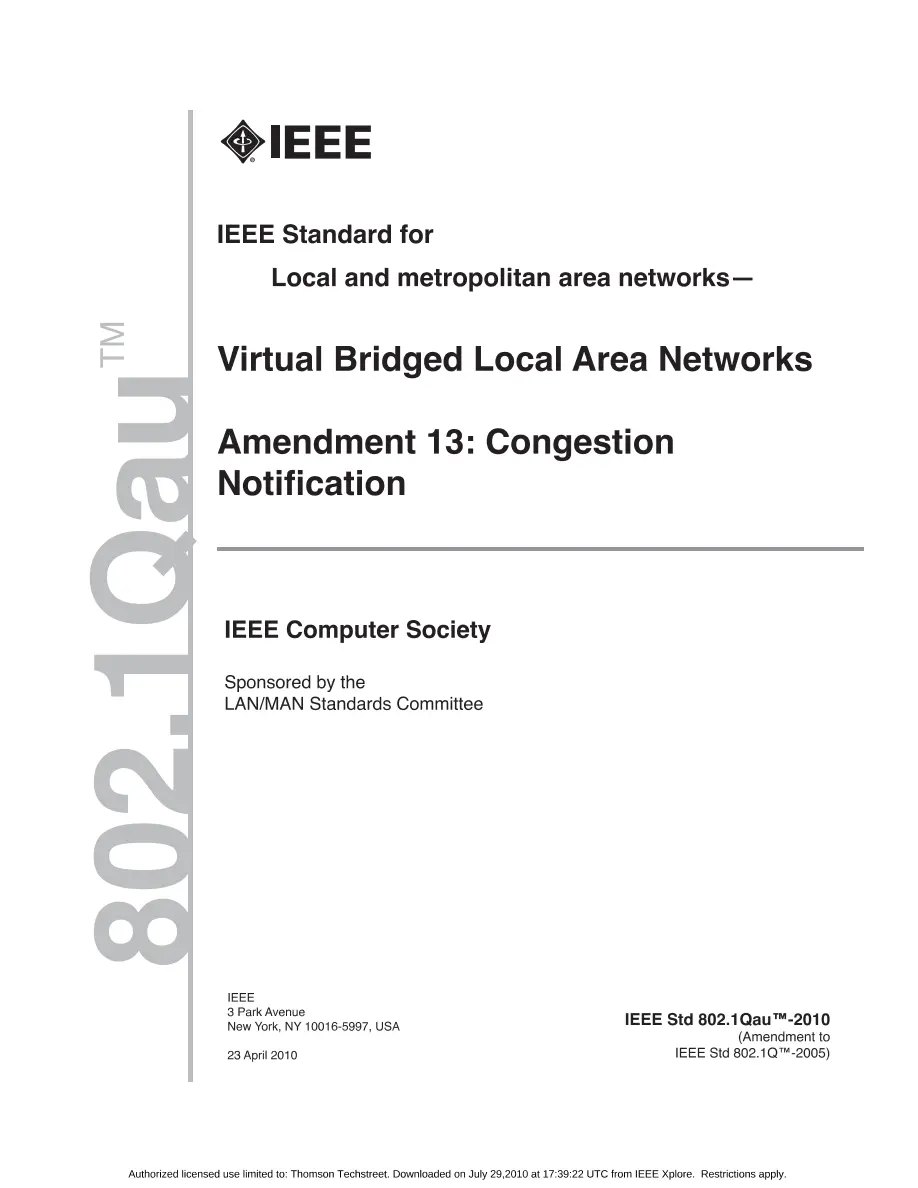 IEEE 802.1Qau-2010 pdf