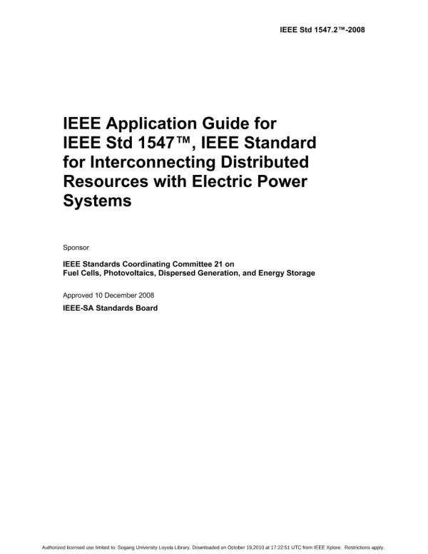 IEEE 1547.2-2008 pdf