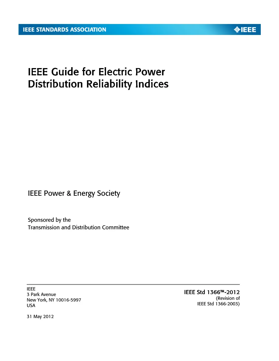 IEEE 1366-2012 pdf