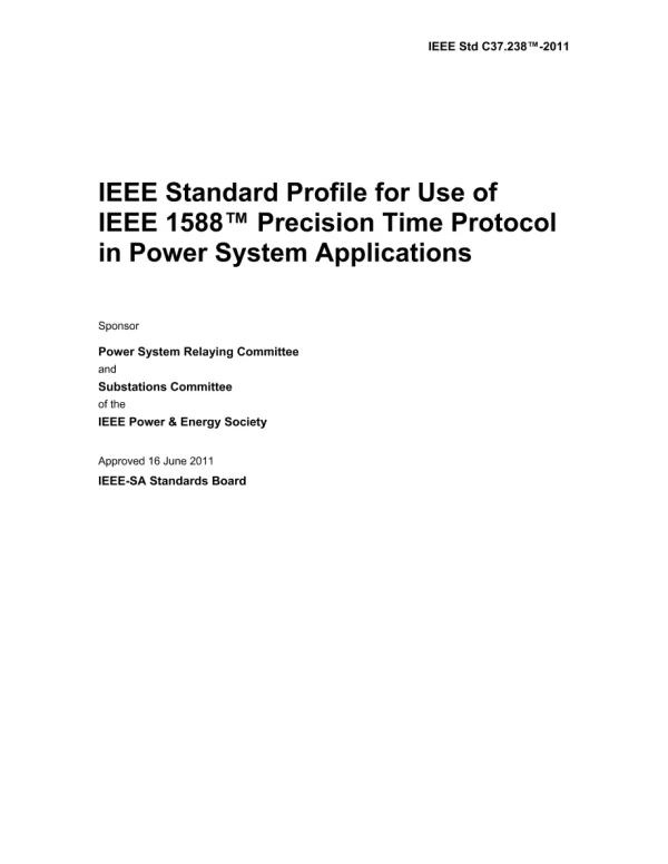 IEEE C37.238-2011 pdf